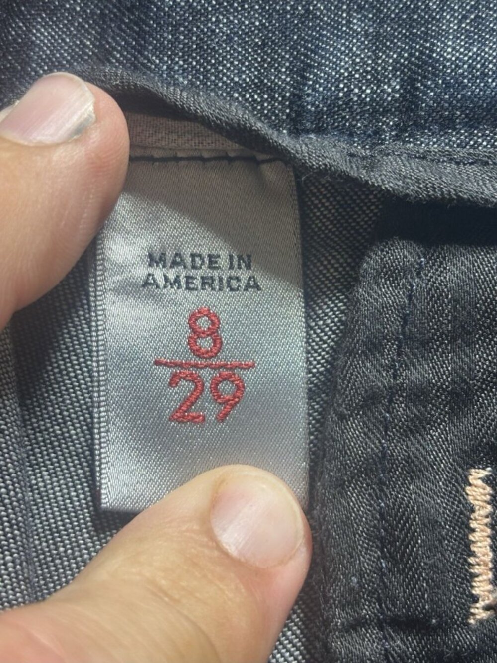 Lucky Brand Dungarees Womens 8/29 Wide Leg Trouser Jeans Dark Wash Made USA - Picture 10 of 12